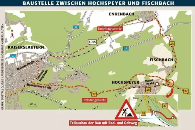 Auf der Strecke zwischen Hochspeyer und Fischbach läuft seit einigen Monaten eine große Umbaumaßnahme.