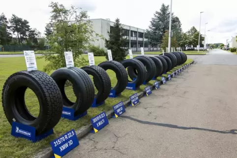Bald Geschichte: Michelin stellt die Produktion von Neureifen für Lastwagen in Homburg bis Ende dieses Jahres ein. Das Foto zeig
