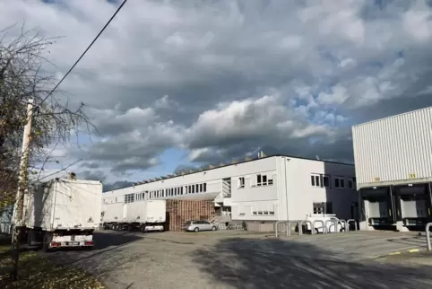 Auf dem Industriegebiet westlich der Bobenheimer Bahngleise stehen mehrere Lagerhallen. Regelmäßig fahren dort Lkw ein und aus. 