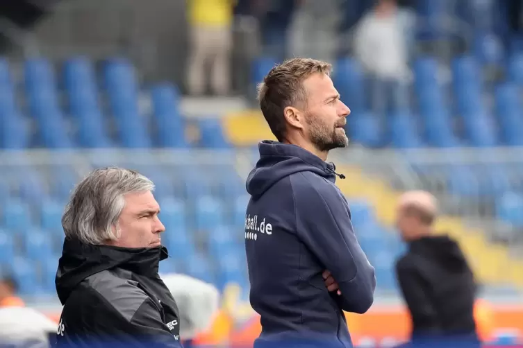 Der Grund, warum Schiele in Kaiserslautern war: Matthias Lust (links), aktueller Co-Trainer des FCK und vormals Schieles rechte 