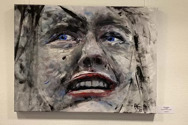 Schmerz der Entt&auml;uschung nach einer Niederlage: &bdquo;Lost Girl&ldquo; von Hans Gareis, Acryl auf Leinwand (2022).