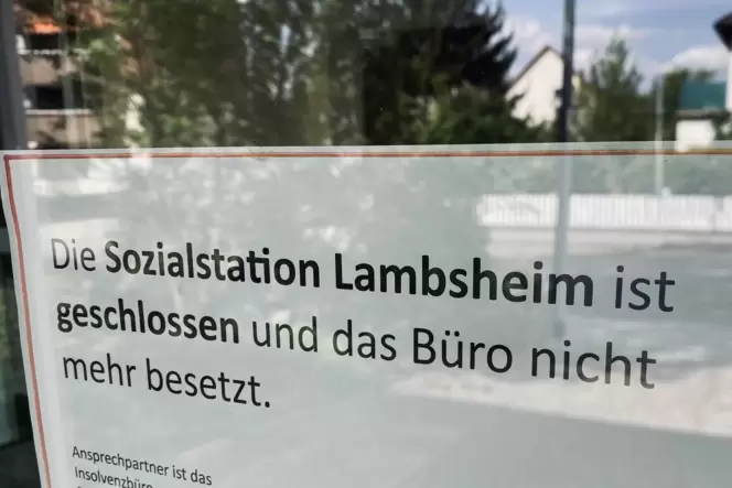 Endgültig geschlossen: Spätestens seit Ende März ist die Ökumenische Sozialstation Lambsheim zu.