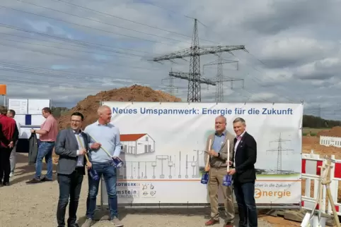 Startschuss für den Bau des neuen Umspannwerks: Landtagsabgeordneter und Beigeordneter der VG Ramstein-Miesenbach, Marcus Klein,
