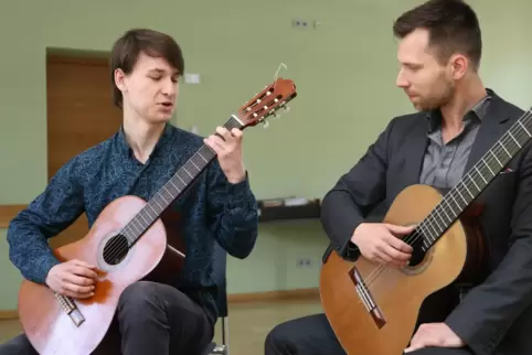  Piotr Pakhomkin (rechts) mit David Safonov als ukrainisch-russisches Duo. 