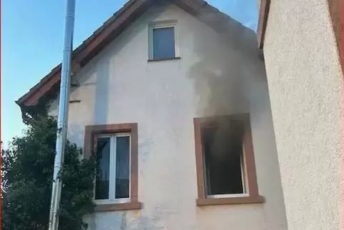 Eindruck des Wohnungsbrandes. 