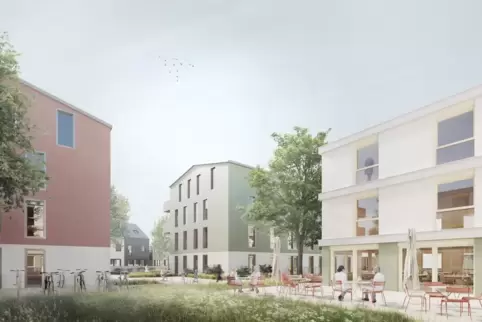 So könnte es im geplanten Neubaugebiet in der Hochdorfer Straße 14-16 eines Tages aussehen. 