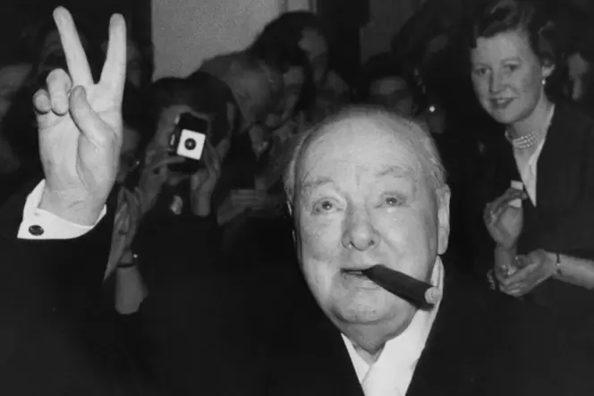 Rauchervorbild Winston Churchill.