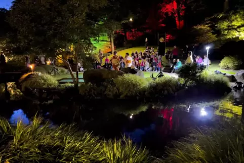 Publikumsmagnet: der Japanische Garten in Kaiserslautern. 