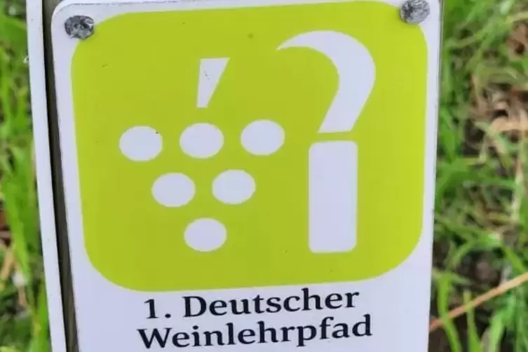 Markierung in Schweigen-Rechtenbach: der Traube und dem Sesel folgen.