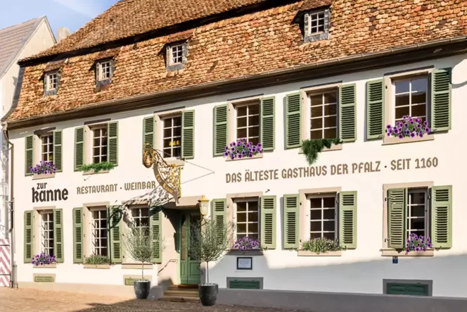 Geschichtsträchtiger Ortsmittelpunkt: Gasthaus »Zur Kanne« in Deidesheim.