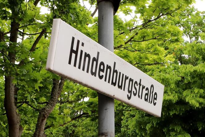 Die Hindenburgstraße führt am Zoo vorbei.