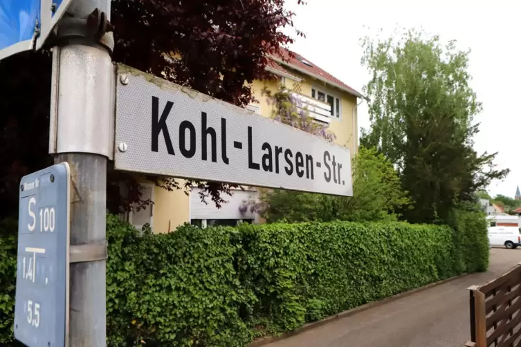 Die Kohl-Larsen-Stra&szlig;e liegt s&uuml;dlich der Wollmesheimer Stra&szlig;e und zweigt von der R&ouml;ntgenstra&szlig;e ab. 