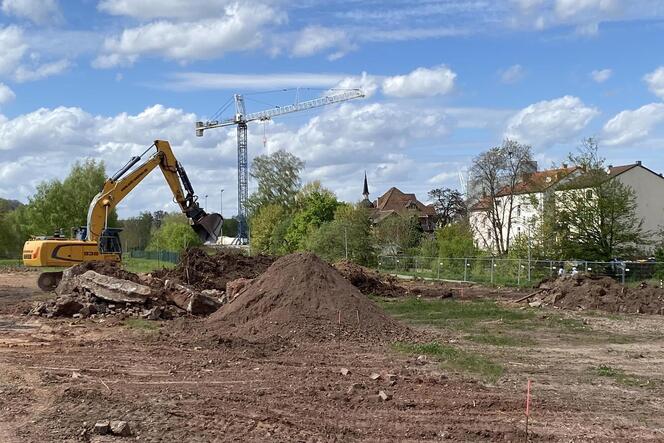 Auf dem Gelände am Wendehammer sind jetzt erste Bauarbeiten zu sehen.