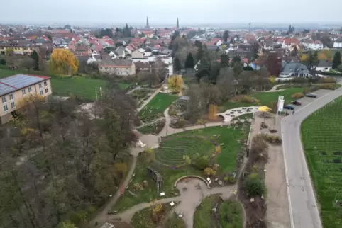 Blick auf den Alla-Hopp-Spielplatz.