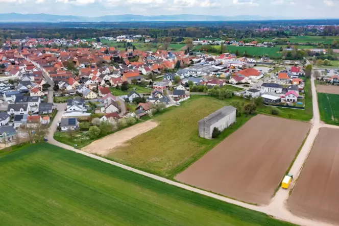 Östlicher Ortsrand von Harthausen: Hier sollen eine neue Kita und ein kleines Wohngebiet entstehen.