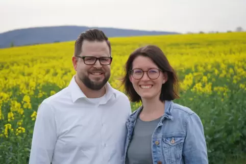 Grünes Spitzenduo für die Kreistagswahl: Dennis Kolter und Lisett Stuppy.
