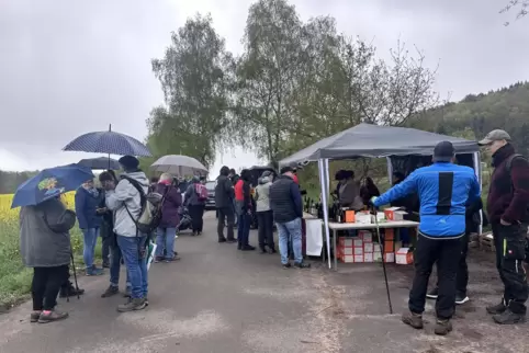 Startpunkt der Wanderung: Acht Kilometer lang war die Strecke, die man bewältigen konnte. 
