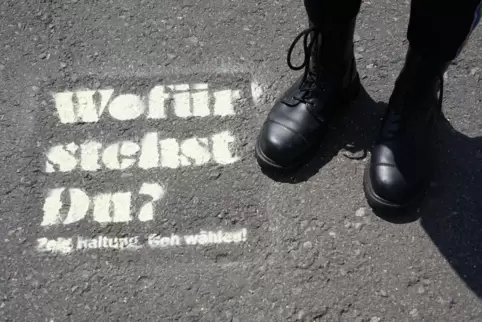 Bereits im Vorfeld der Europawahl 2019 wurde auf Demonstrationen, hier in Leipzig, dazu aufgerufen, wählen zu gehen. 