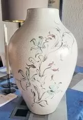 Silberdistel Keramik 56 cm hoch Durchmesser 33 cm , limitierte  Auflage  12 / 50  für   50  €  abzugeben in Neuhofen  Tel 06236