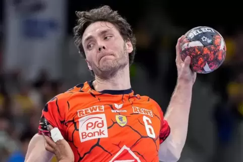 Erzielte zehn Tore gegen Sporting: Löwen-Rückraumspieler Niclas Kirkelökke.