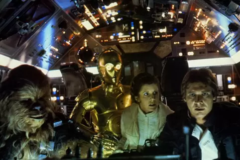 Chewbacca, C-3PO, Prinzessin Leia und Han Solo in „Star Wars“ (1977): Typisch für John Williams’ Kompositionen fürs Kino ist, da