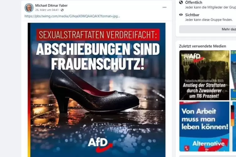 Einer der vielen Posts, die das Stadtrats- und Kreistagsmitglied auf einer seinen vielen Facebook-Seiten teilt. 