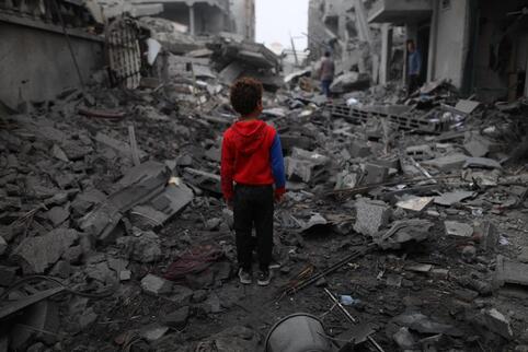 Große Teile des Gazastreifens, hier Maghazi, sind zerstört. Trotzdem will die Hamas noch immer nicht kapitulieren und Israel wil