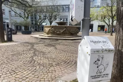 Der Brunnen sei dreckig und „umringt von Stromkästen, Mülleimern und Hundekottütenspendern“, findet Georg Dhom. Der Brunnen sei dreckig und „umringt von Stromkästen, Mülleimern und Hundekottütenspendern“, findet Georg Dhom.