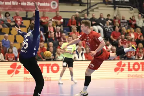 Machte ein starkes Spiel: Linksaußen Tim Schaller.