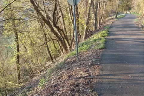 Enge Piste: die Straße Am Kesselberg erscheint der verkehrsrechtlich zuständigen Ordnungsbehörde in Lauterecken gefährlich. 