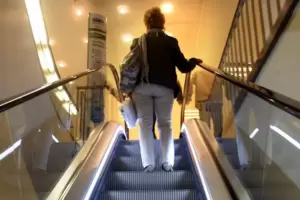 Symbolträchtig: Rolltreppe im Kaufhof Speyer. Symbolträchtig: Rolltreppe im Kaufhof Speyer.