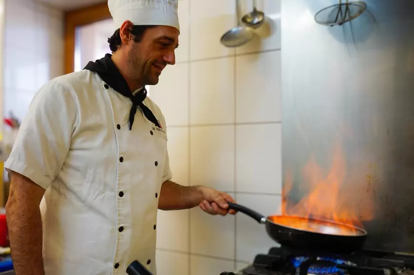 Feuer und Flamme: Il-Gusto-Küchenchef Paolo.