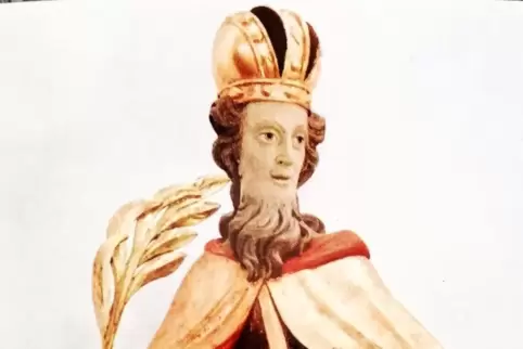Stiftung aus dem Jahr 1686: Sigismund-Figur.