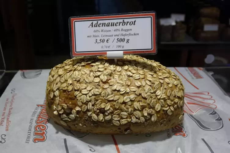 Bis heute backt eine K&ouml;lner B&auml;ckerei Adenauerbrot &ndash; allerdings mit einem anderen Rezept.