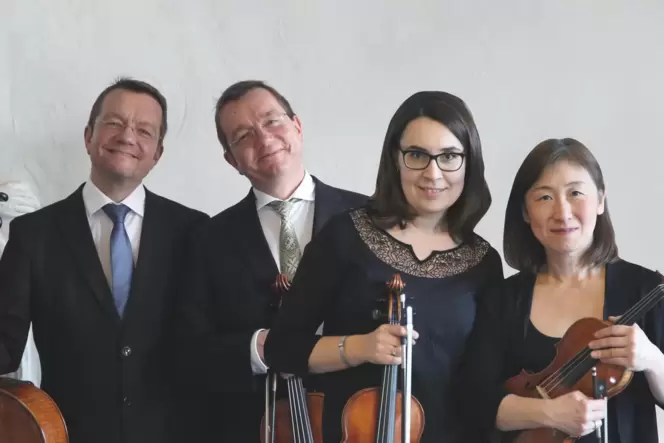Das Pardall Quartett gastierte im Weingut Janson Bernhard.