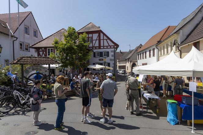 Beim Dorffest oder wie hier am Mühlentag ist in der Eckbachgemeinde immer viel los. Das passt mitunter nicht zur Anzahl der Park