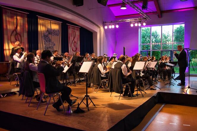 Der Verein beim Konzert in der Werner-von-Bolanden-Halle.