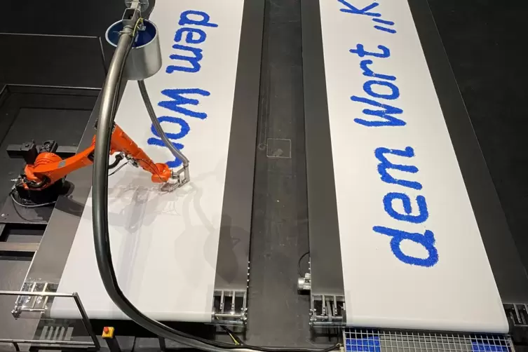 Schlaue Texte aus dem Roboter: Werk von robotlab.