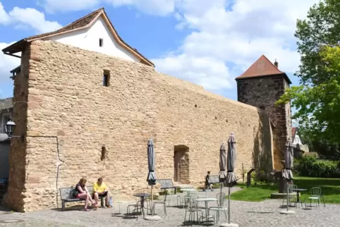 Ein Teil der neu renovierten Stadtmauer „An der Bach“.