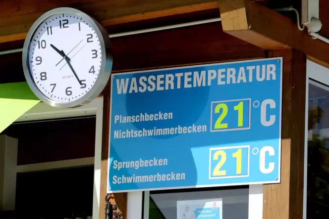 Bleibt es in Bad Bergzabern bei 21 Grad Wassertemperatur, war’s das mit dem Schwimmsport.