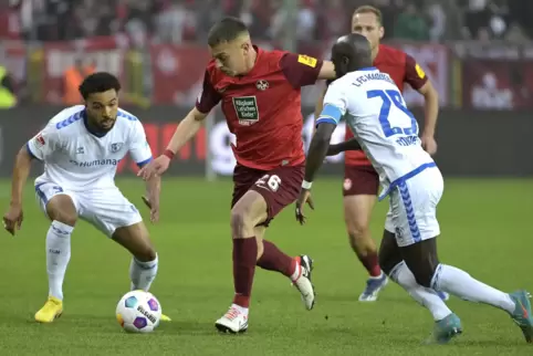 Voller Vorfreude auf das Pokalfinale: Filip Kaloc (Bildmitte). 