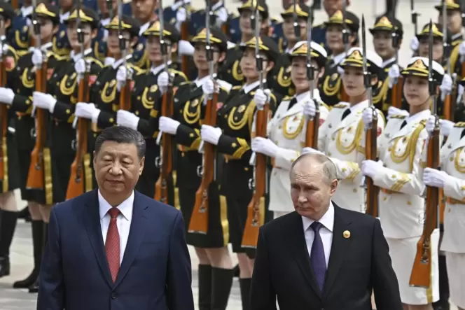 An Brimborium kaum zu überbieten: Xi Jinpings Empfang für den »alten Freund« Wladimir Putin.