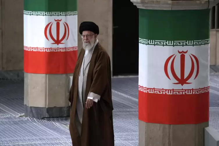 Ayatollah Ali Khamenei, Oberster Religionsführer des Iran. 