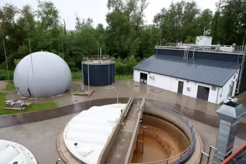 Die modernisierte Kläranlage aus der Luft. 