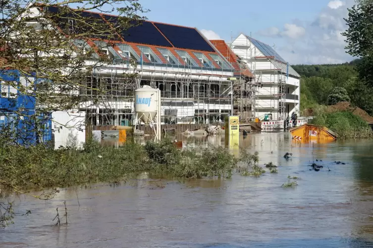 Die Parkklinik in Hornbach wurde kurz vor der Eröffnung ein Opfer des Hochwassers.