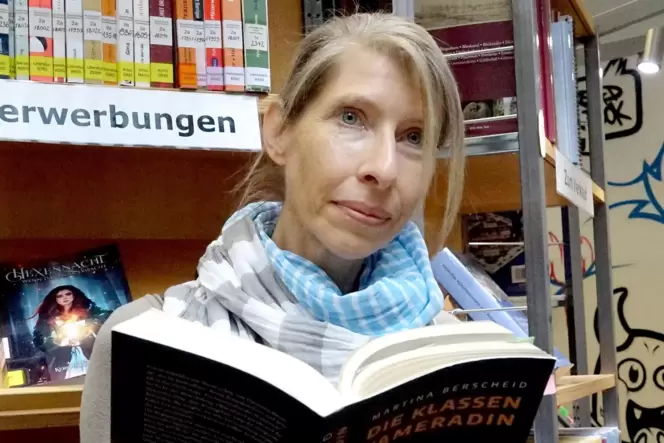 Autorin Martina Berscheid im vorigen Herbst bei einer Lesung in Kaiserslautern.