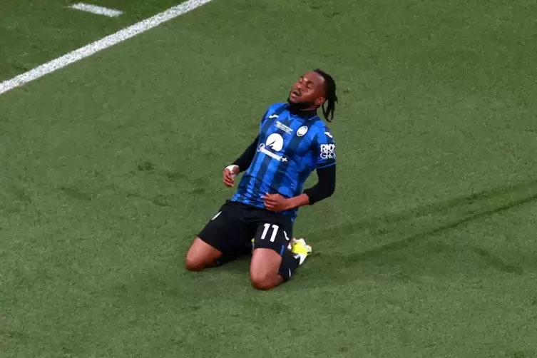 Held des Tages: Ademola Lookman traf dreimal f&uuml;r Bergamo. 