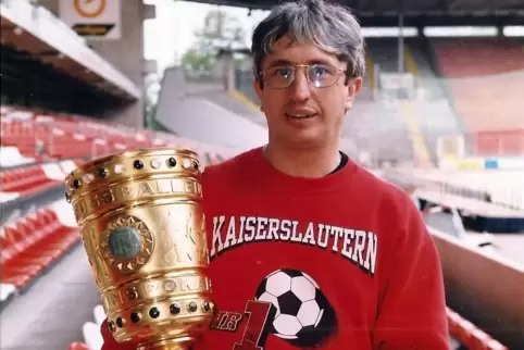 Erich Huber, hier 1996, hat mit dem 1. FC Kaiserslautern viele bleibende Momente erlebt.