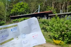 Einen Stempel gibt’s auch auf der Trifelsblickhütte. Einen Stempel gibt’s auch auf der Trifelsblickhütte.