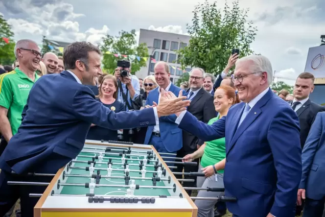Emmanuel Macron und Frank-Walter Steinmeier